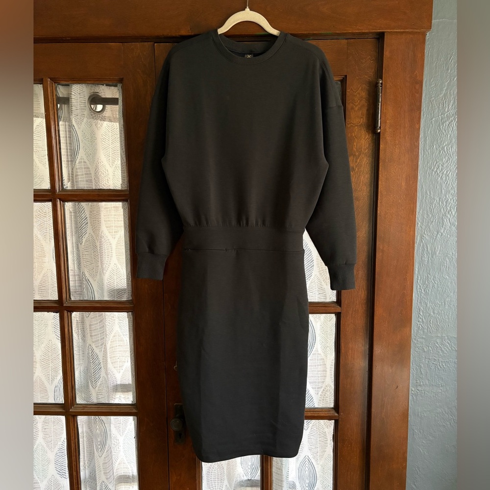 RHONE Black Dreamglow Long Sleeve Sweatshirt Dress - Picture 5 of 13
